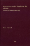Repertorium van het Nederlandse lied tot 1600 (2 volumes met CD-rom)